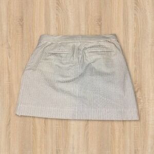 J. crew skirt gray stripe pocket button‎